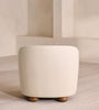 Elevara Petite Ivory Velvet Suede Lounge Chair