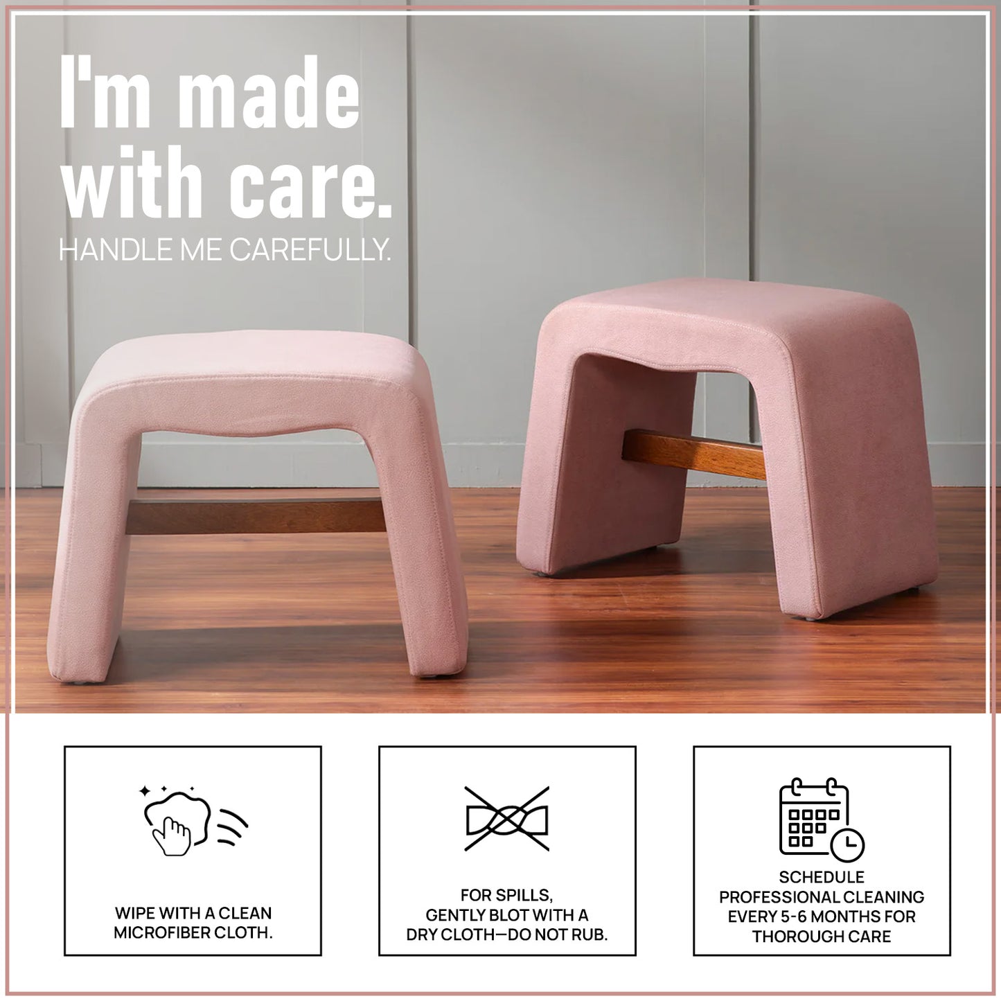 Copenhagen Pink Pouf Seating Solution