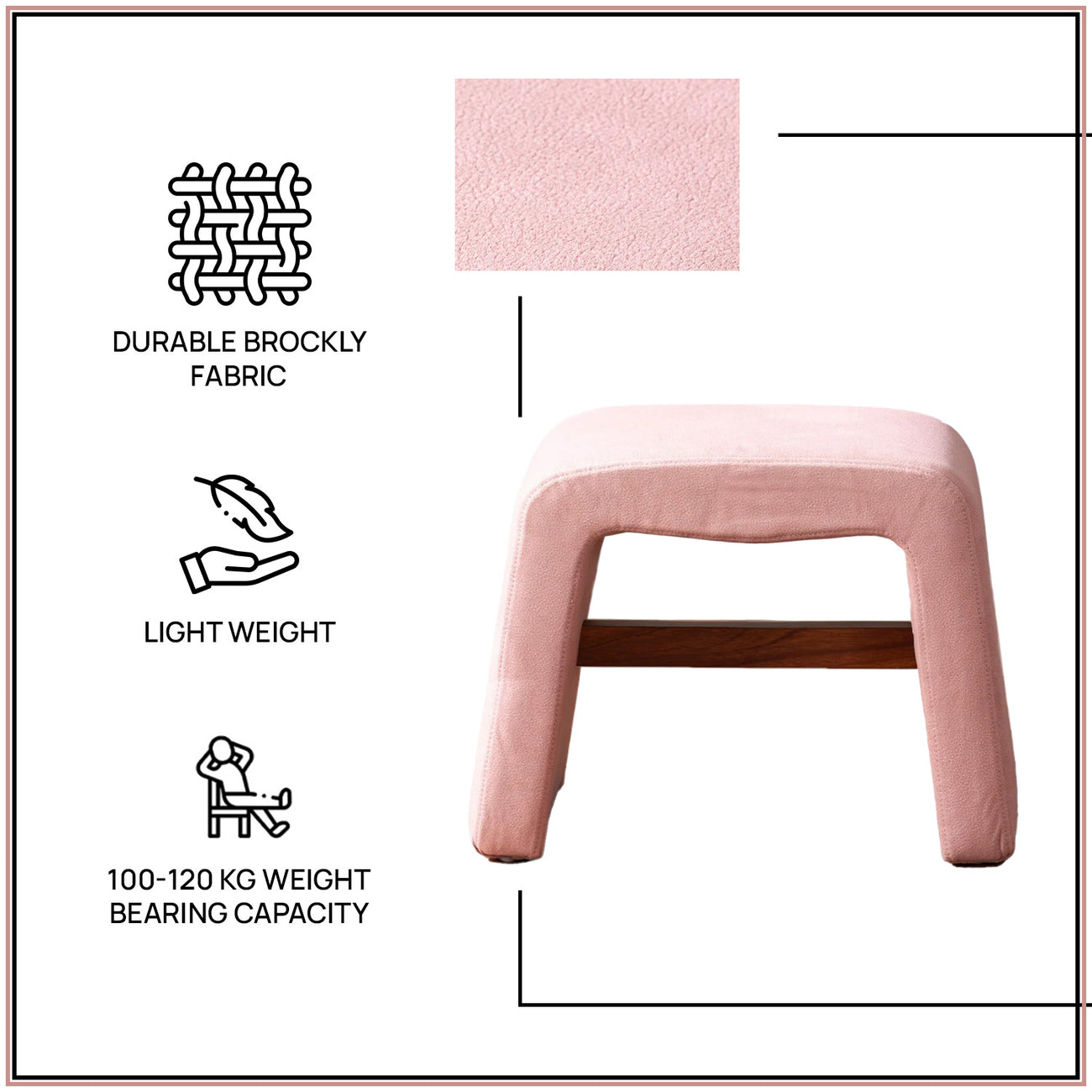 Copenhagen Pink Pouf Seating Solution