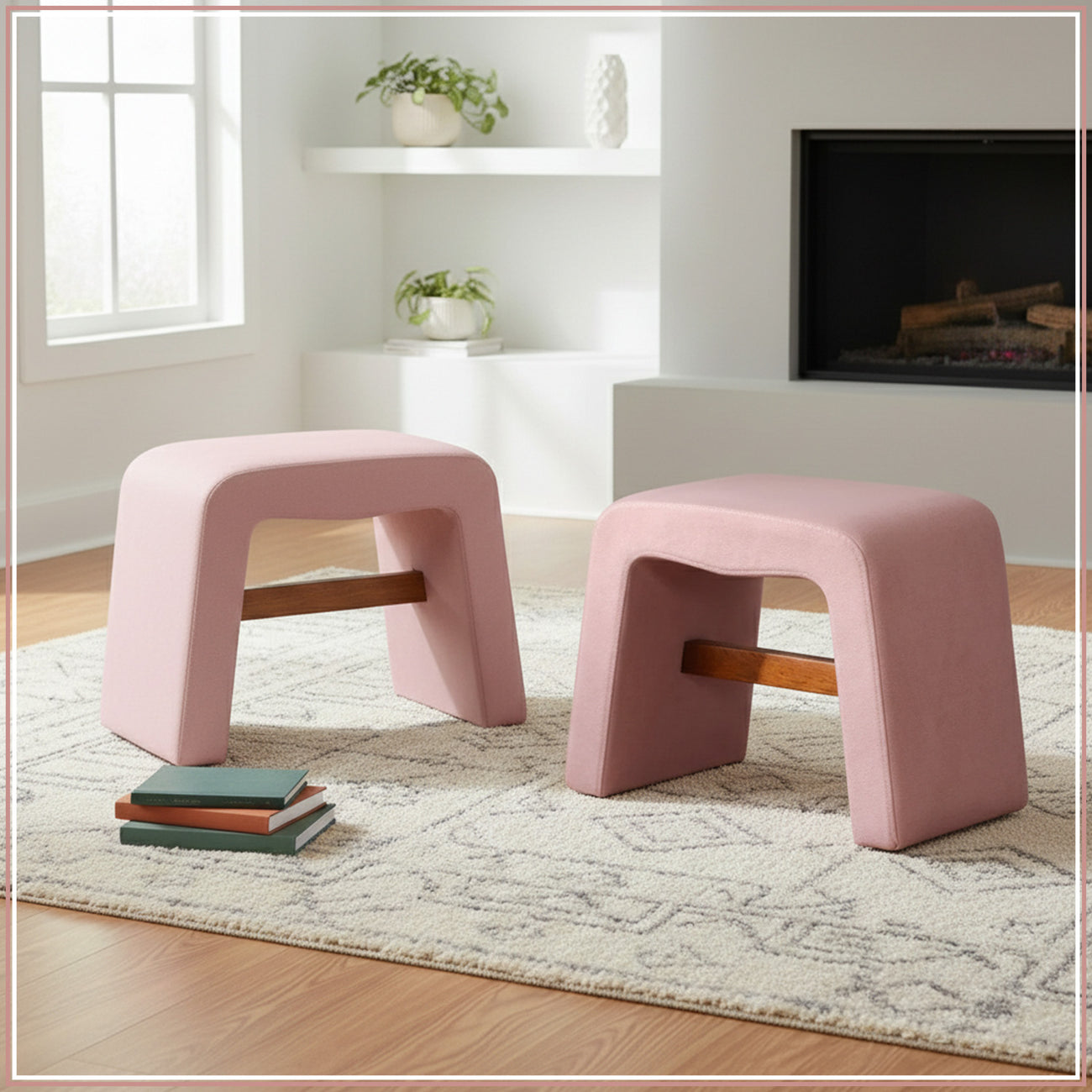 Copenhagen Pink Pouf Seating Solution