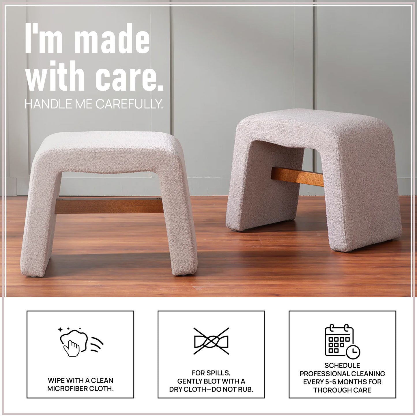 Copenhagen Beige Pouf Seating Solution