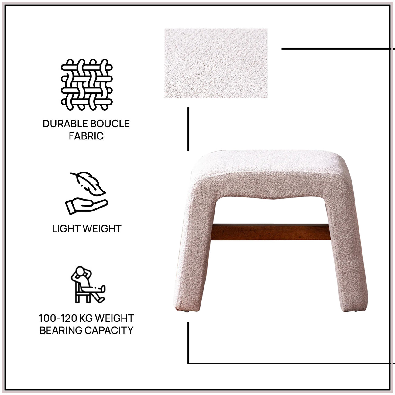 Copenhagen Beige Pouf Seating Solution