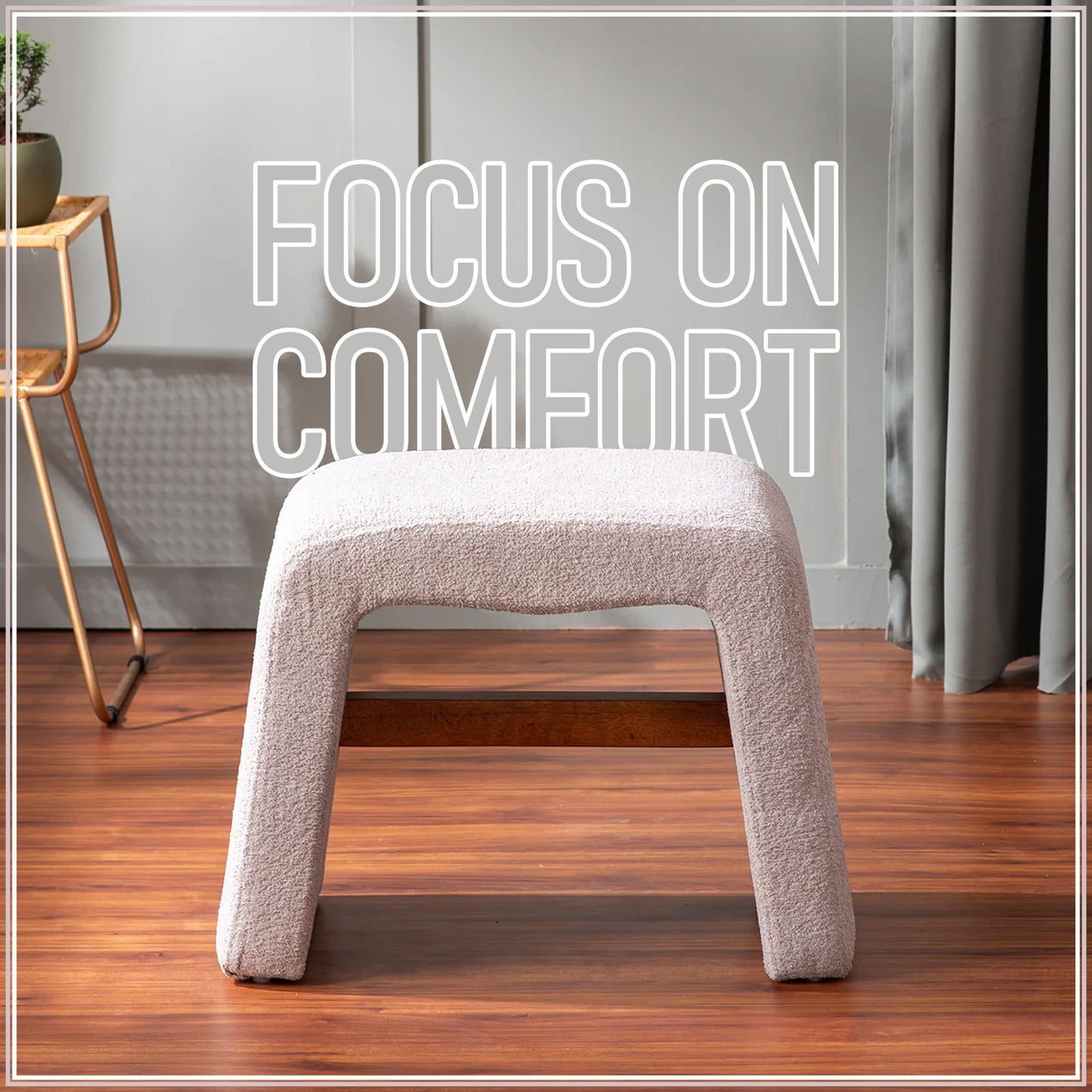 Copenhagen Beige Pouf Seating Solution