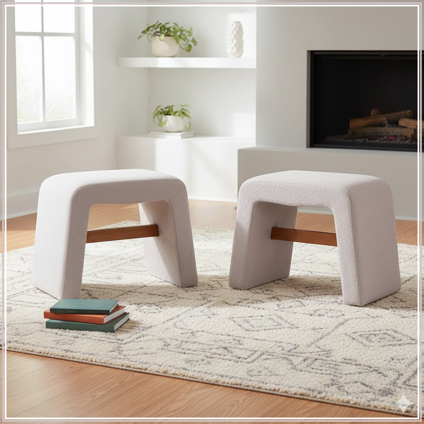 Copenhagen Beige Pouf Seating Solution