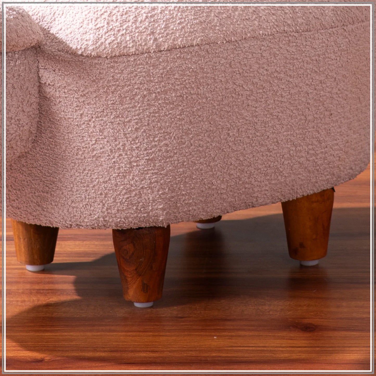 Whiskers Collection Bunny Rabbit Pouf Seating For Kids Room Pink