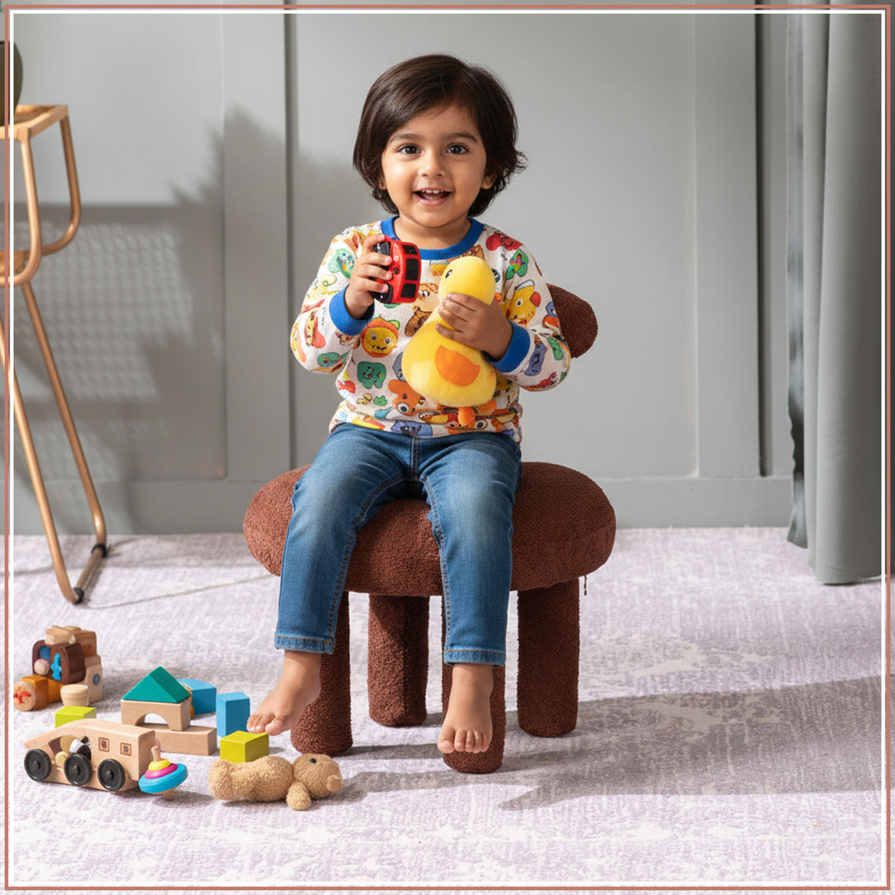 Junior Collection Brown Kids Room Chair Set Of 2