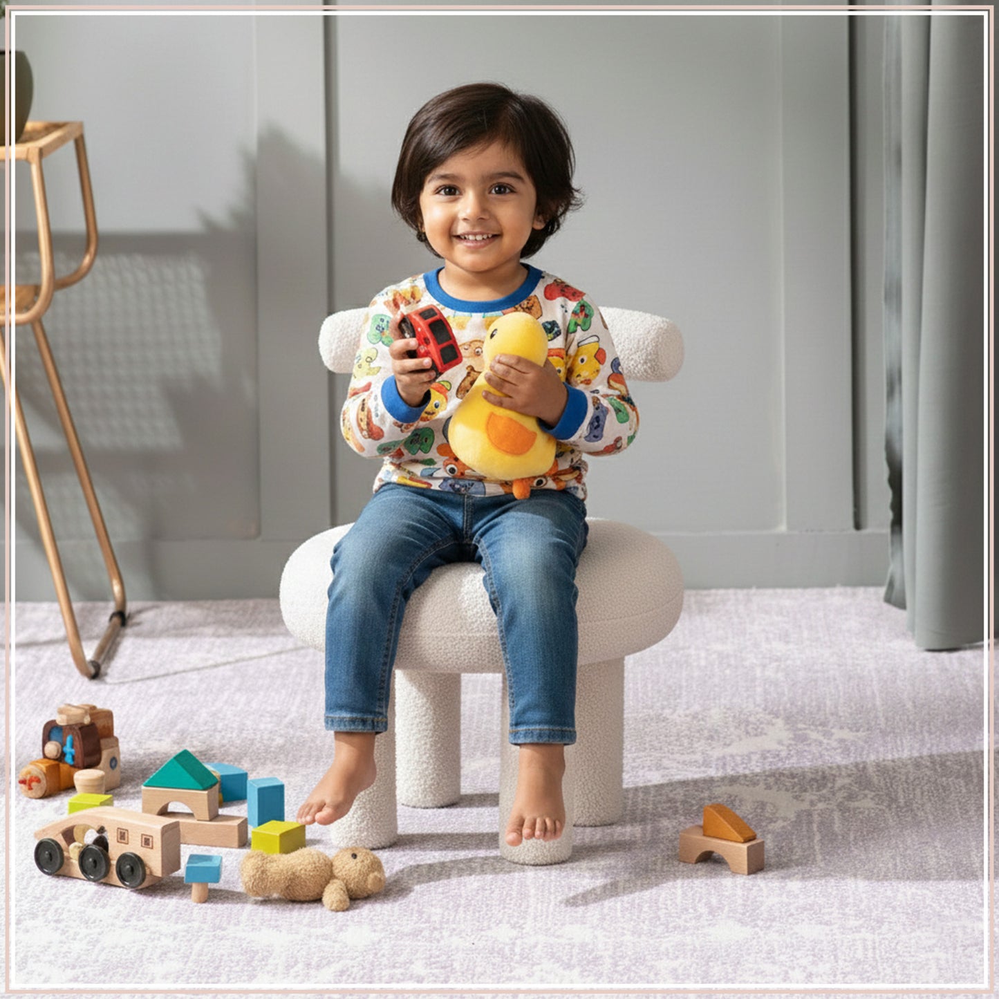 Junior Collection Cream Kids Room Chair Set Of 2