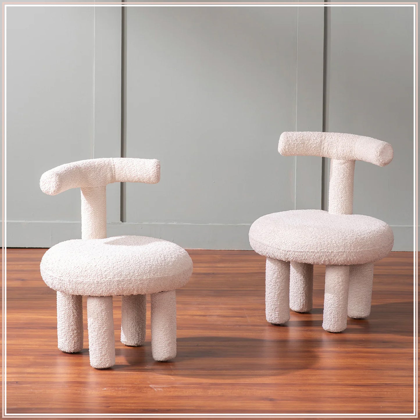 Junior Collection Cream Kids Room Chair Set Of 2