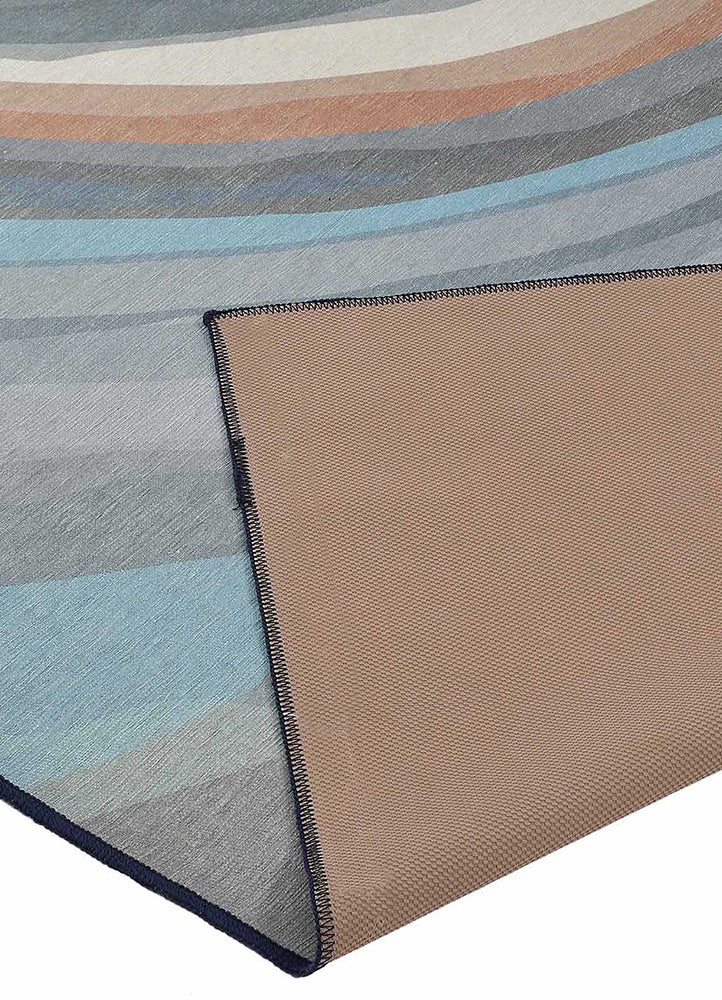 Vibrant Wave Pattern Area Rug