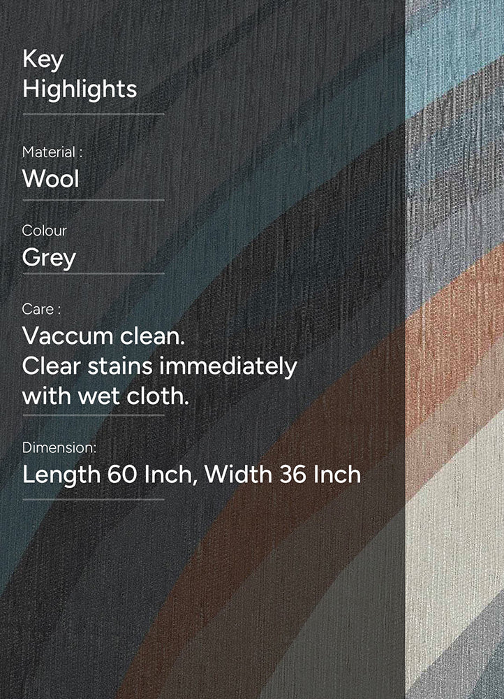 Vibrant Wave Pattern Area Rug
