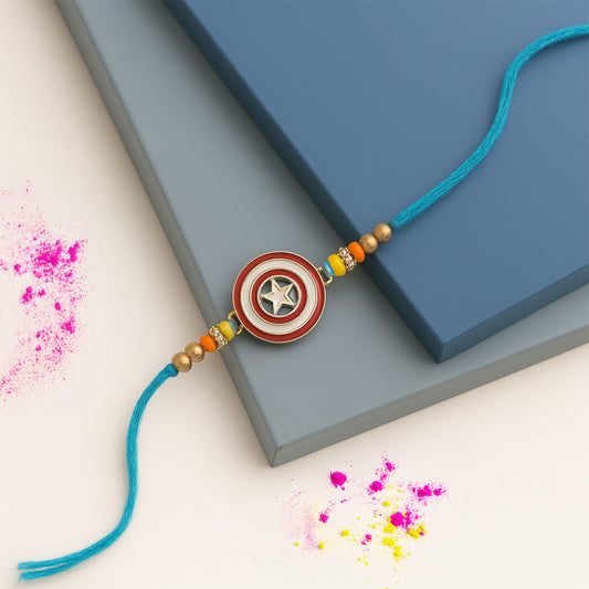 Captain America Shield Design Rakhi