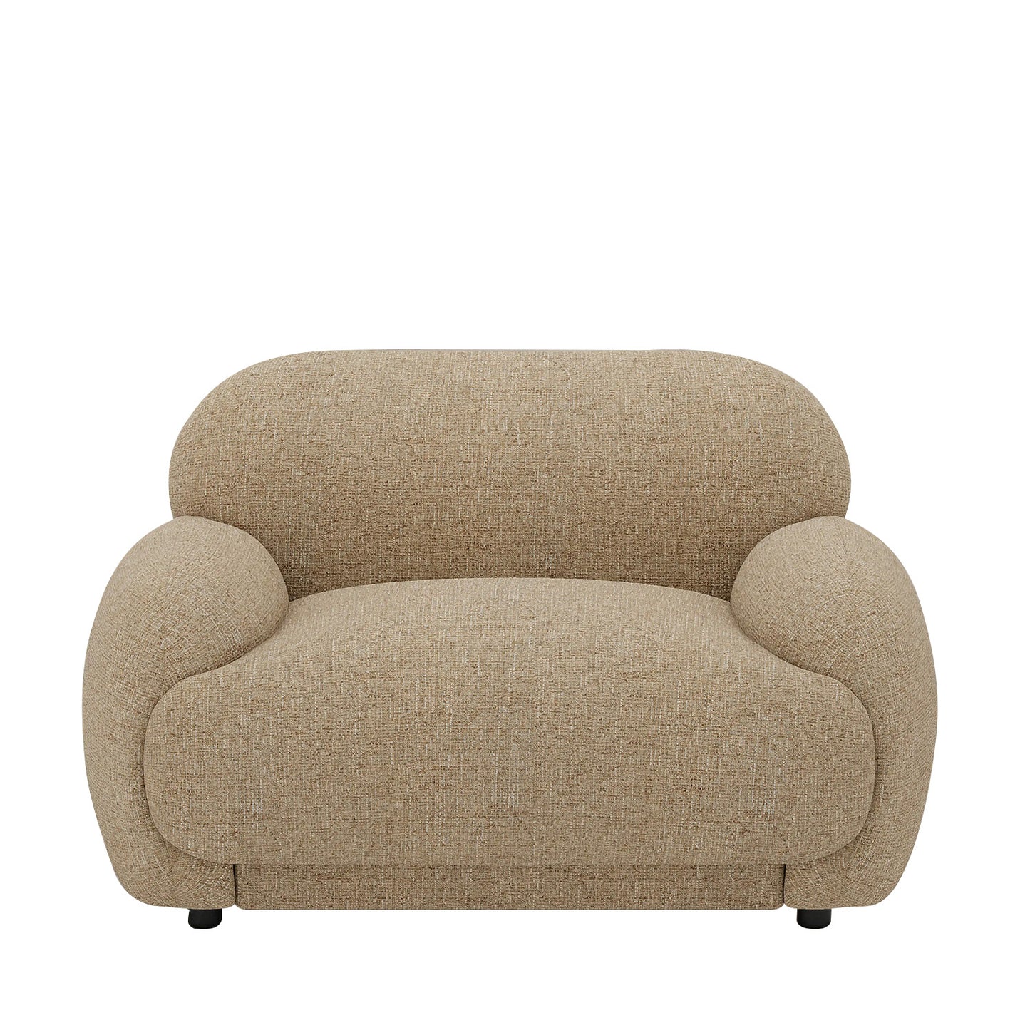 Amberly Lounge Latte 1 - Seater Boucle Chair