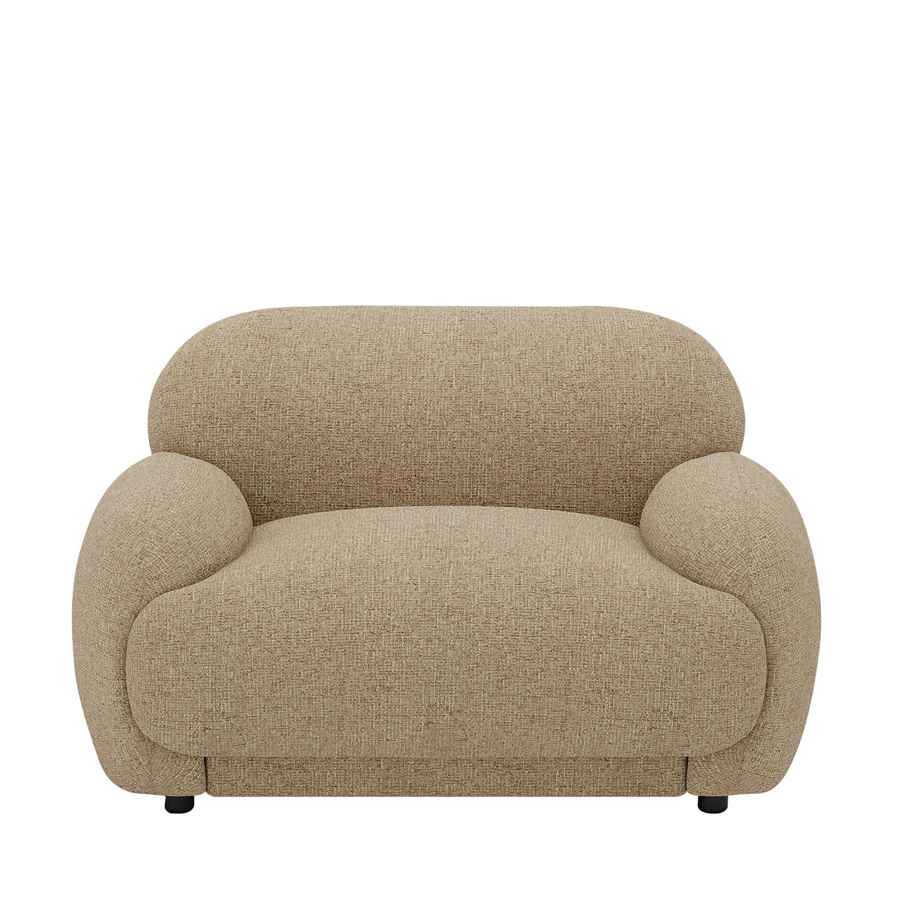 Amberly Lounge Latte 1 - Seater Boucle Chair