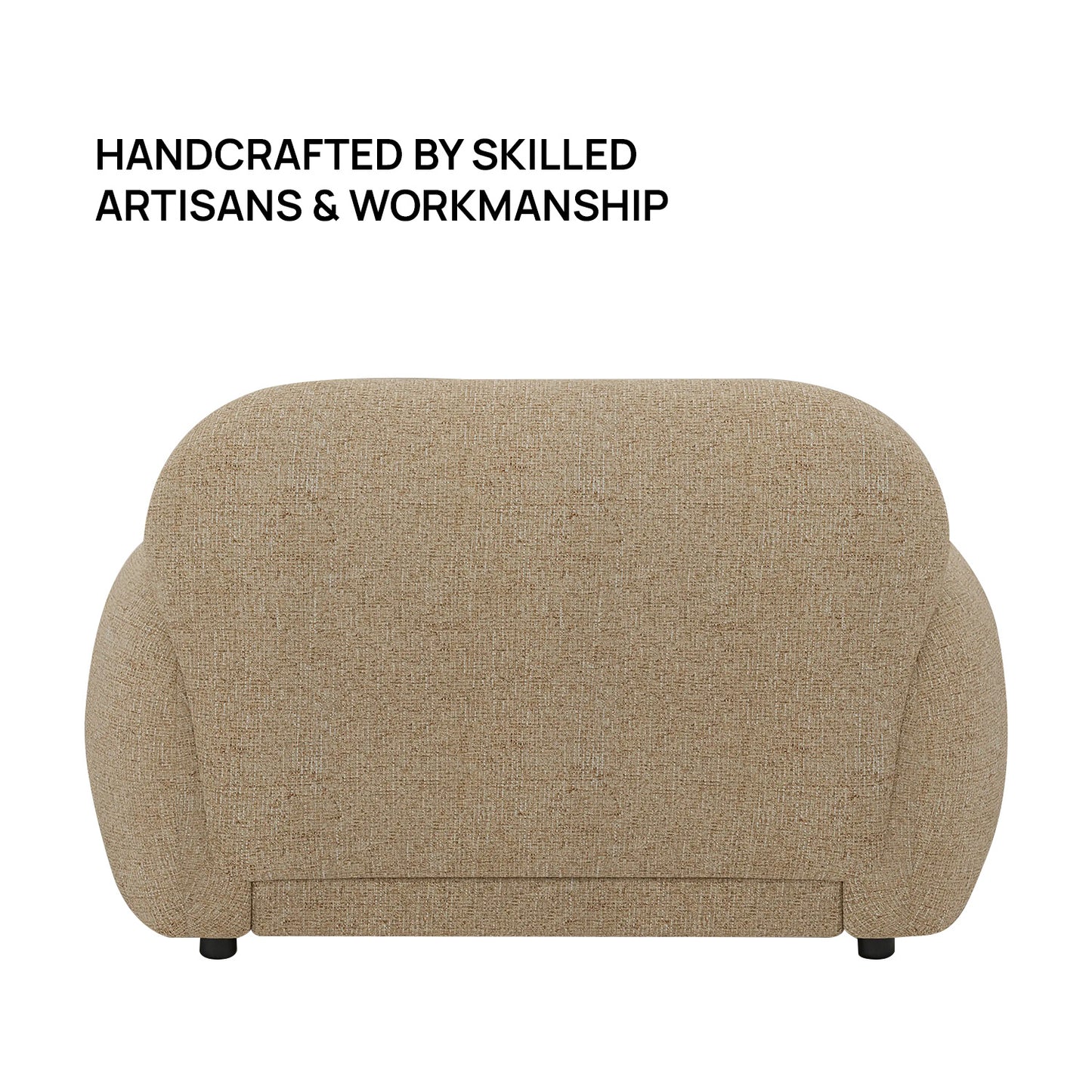 Amberly Lounge Latte 1 - Seater Boucle Chair