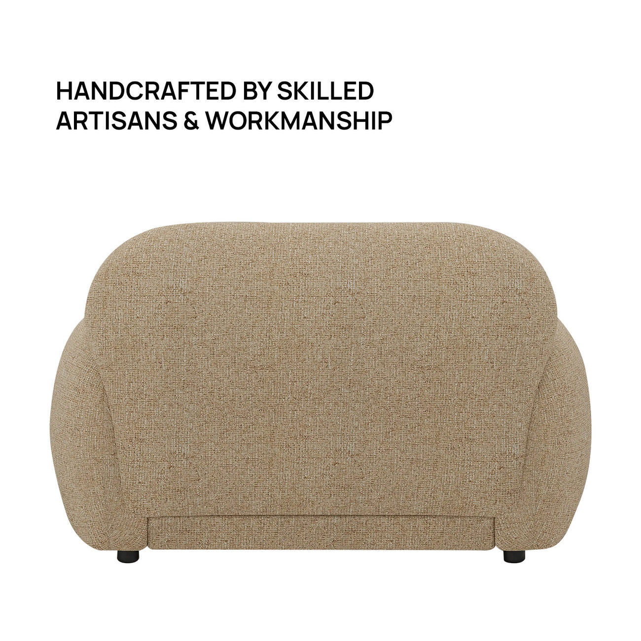 Amberly Lounge Latte 1 - Seater Boucle Chair