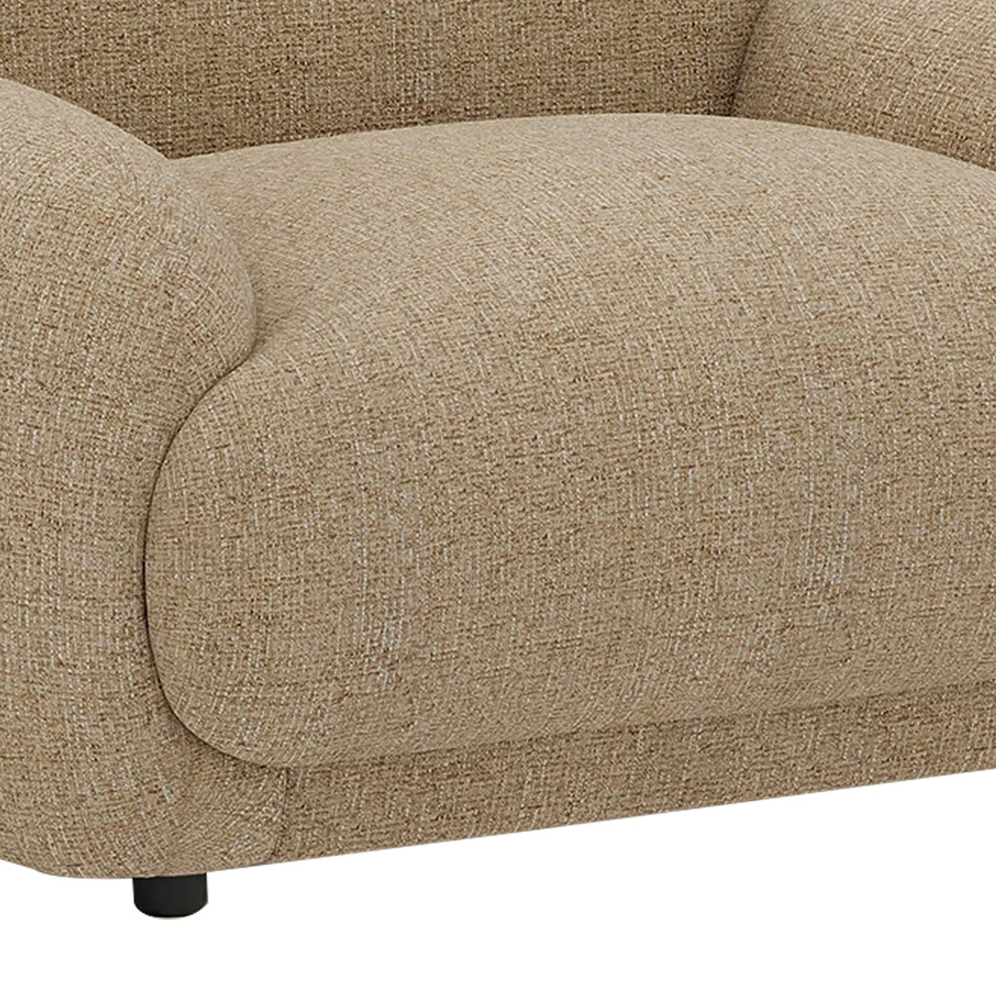 Amberly Lounge Latte 1 - Seater Boucle Chair