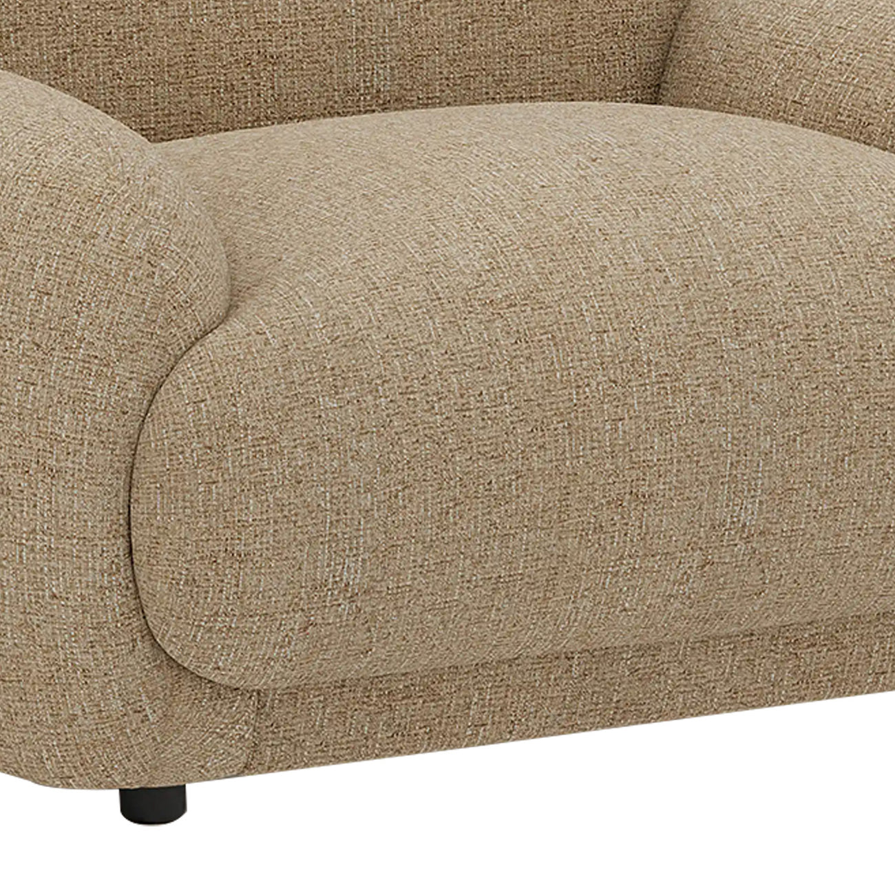 Amberly Lounge Latte 1 - Seater Boucle Chair