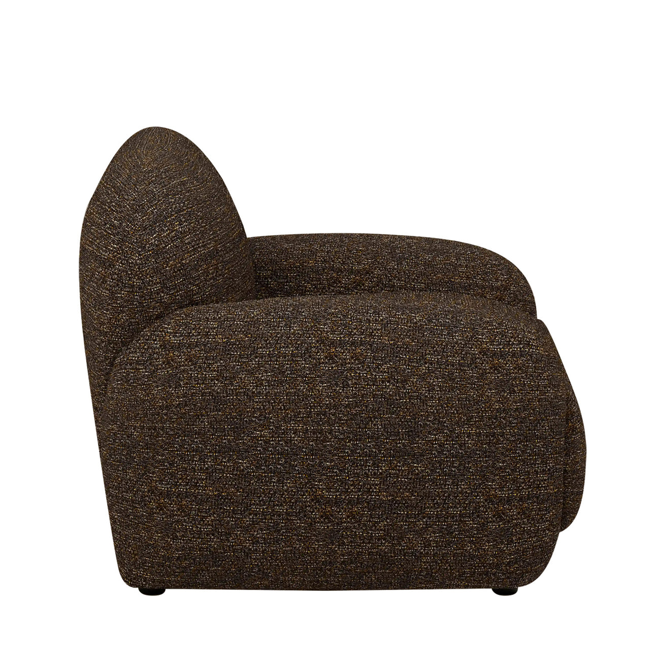 Amberly Lounge Espresso 1 - Seater Boucle Chair