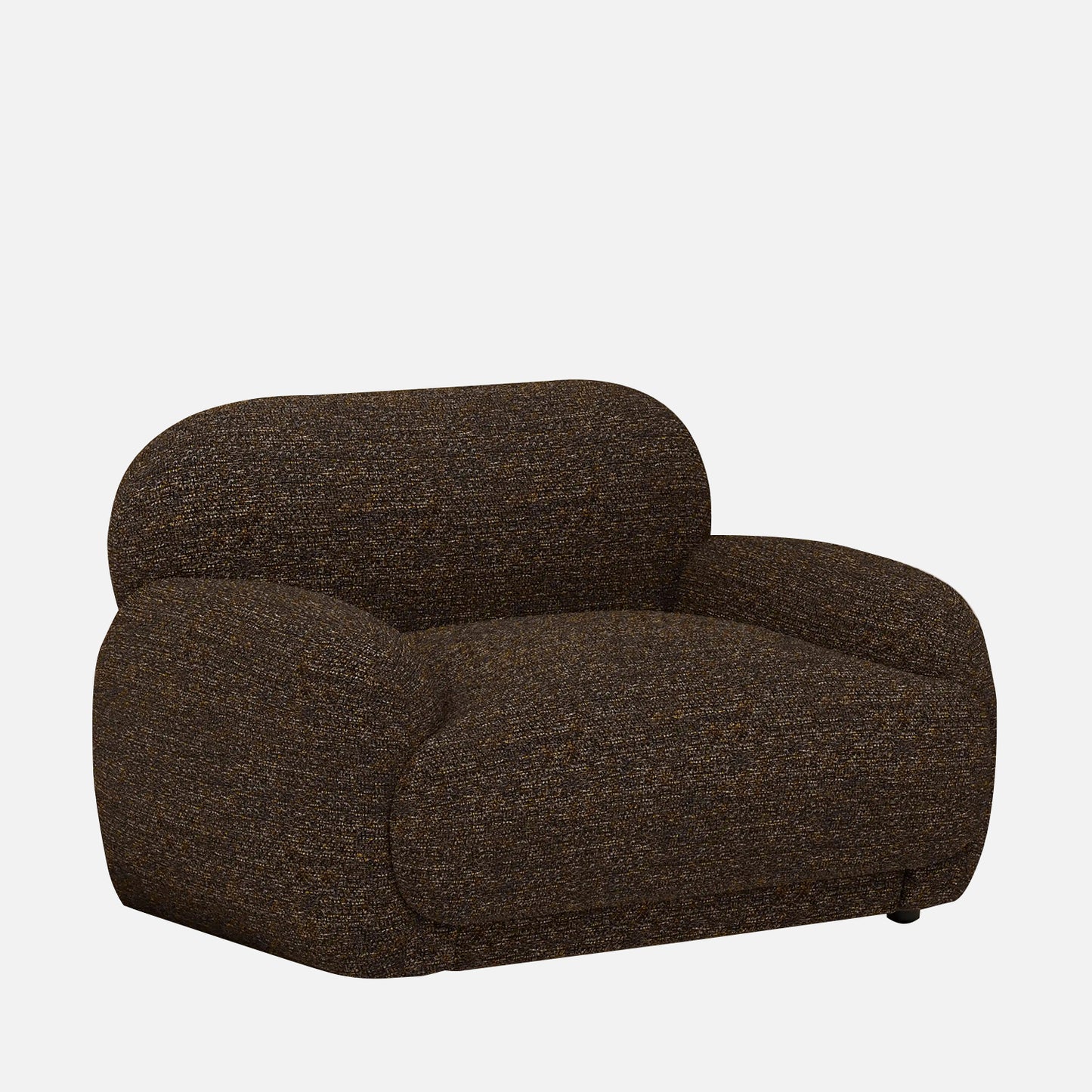 Amberly Lounge Espresso 1 - Seater Boucle Chair