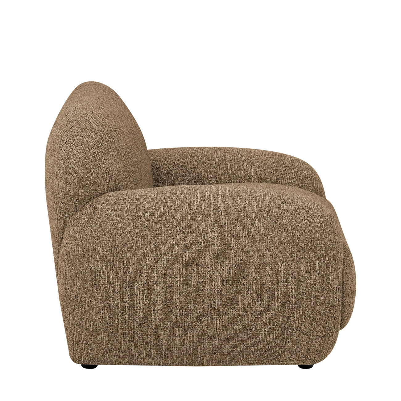 Amberly Lounge Cappuccino 1 - Seater Boucle Chair