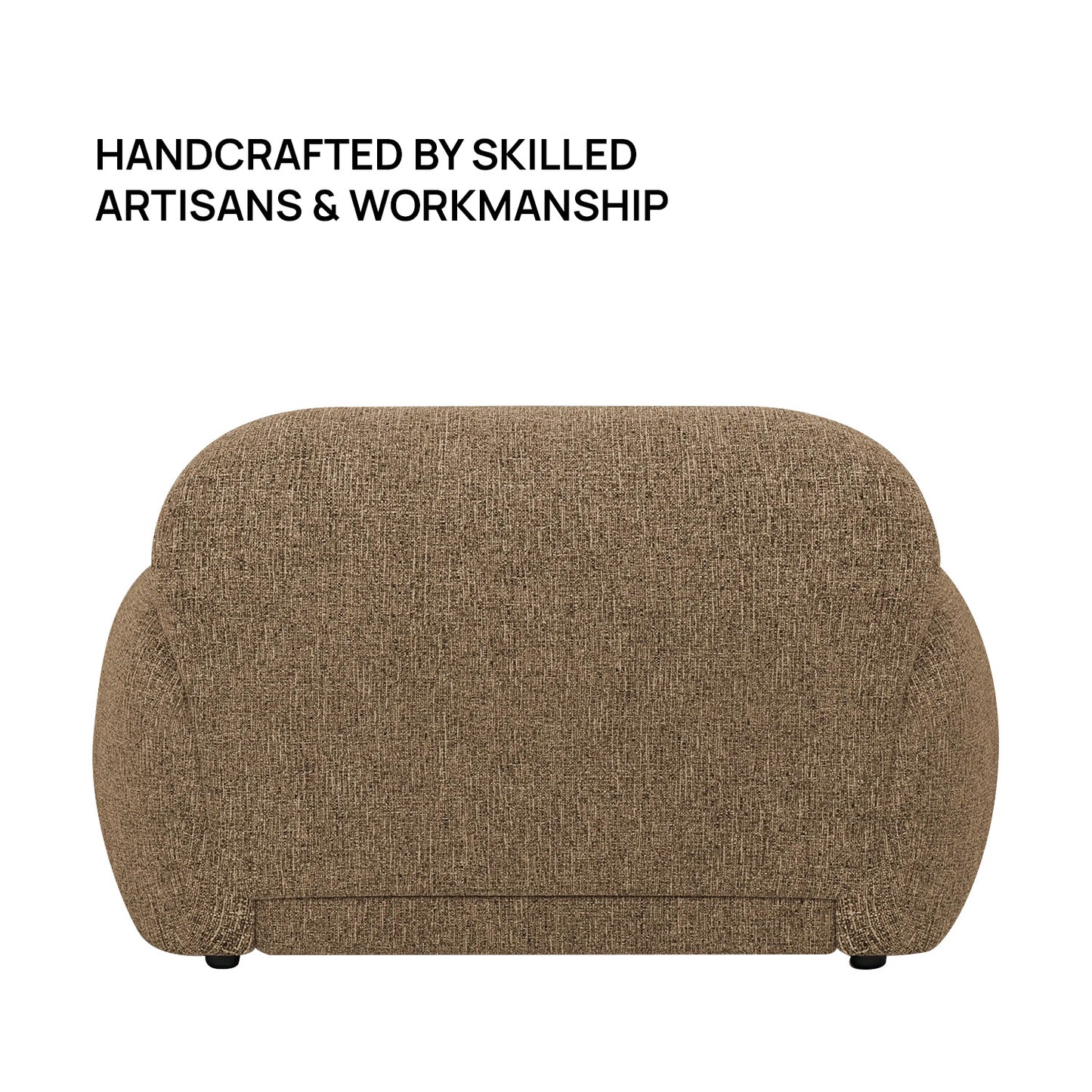 Amberly Lounge Cappuccino 1 - Seater Boucle Chair