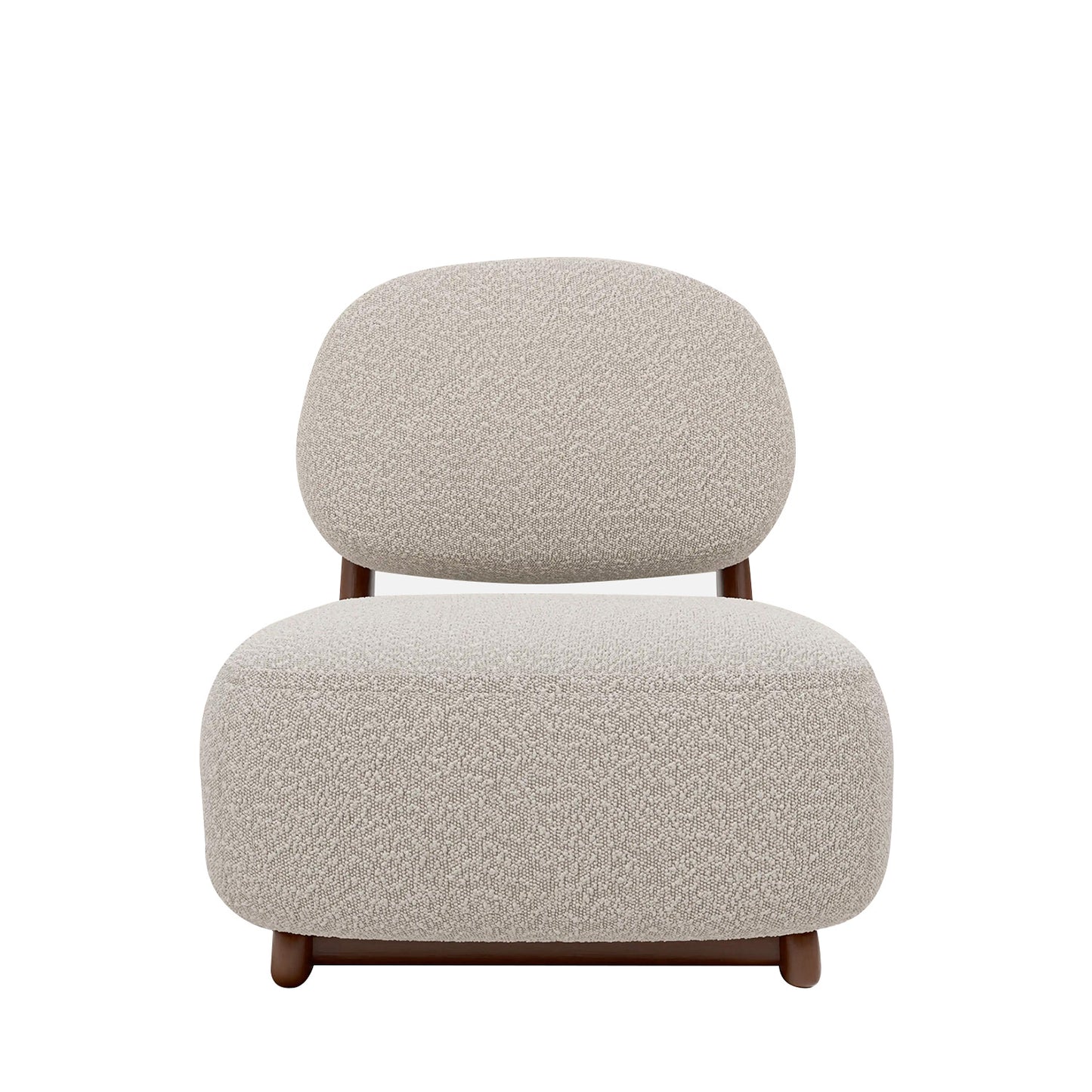 Corka Lounge Speckled Grey 1 - Seater Boucle Chair