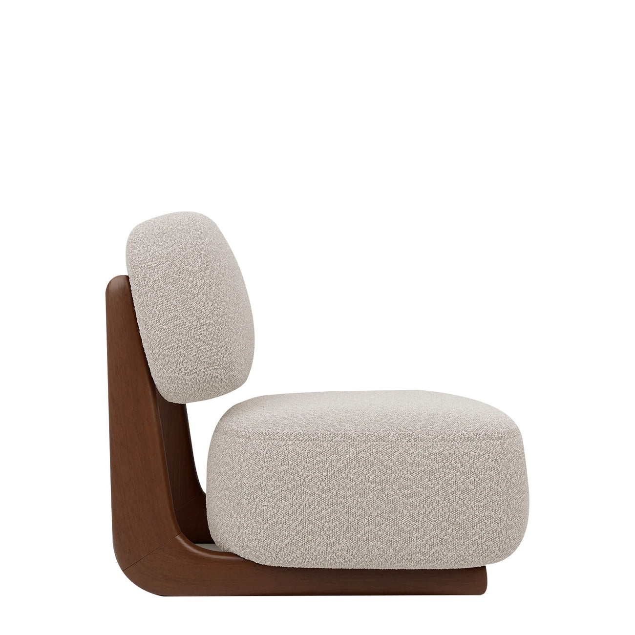 Corka Lounge Speckled Grey 1 - Seater Boucle Chair