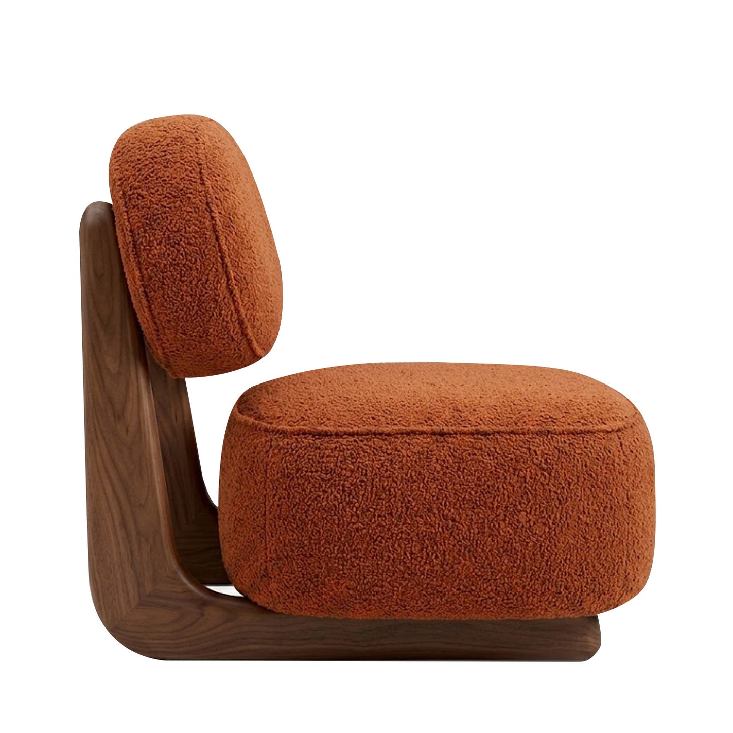 Corka Lounge Speckled Honey 1 - Seater Boucle Chair