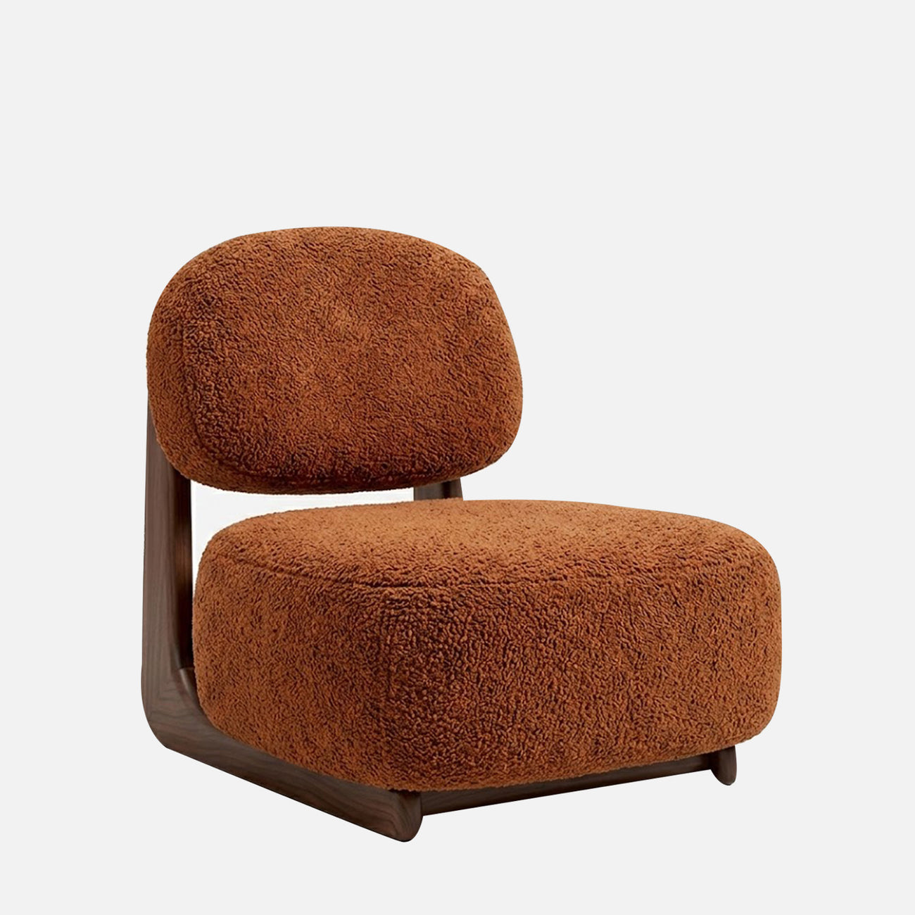 Corka Lounge Speckled Honey 1 - Seater Boucle Chair