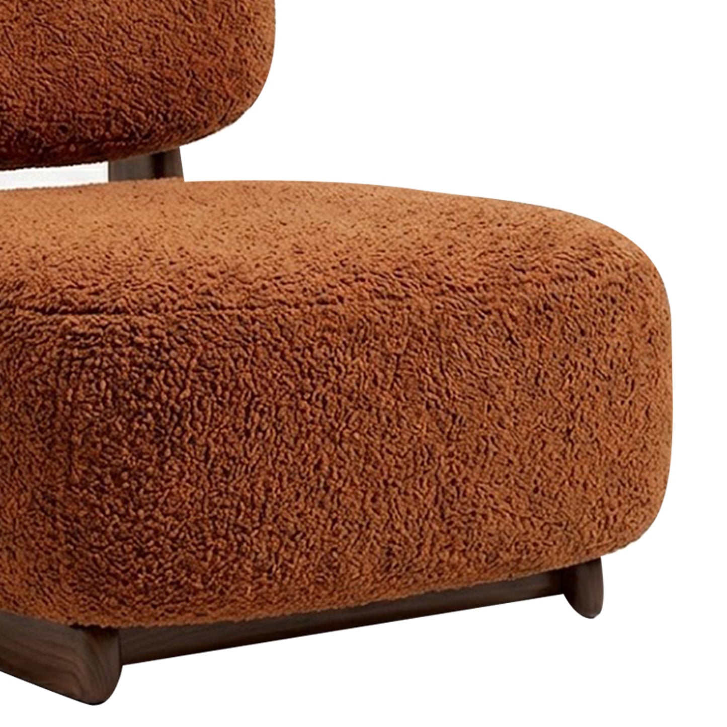 Corka Lounge Speckled Honey 1 - Seater Boucle Chair
