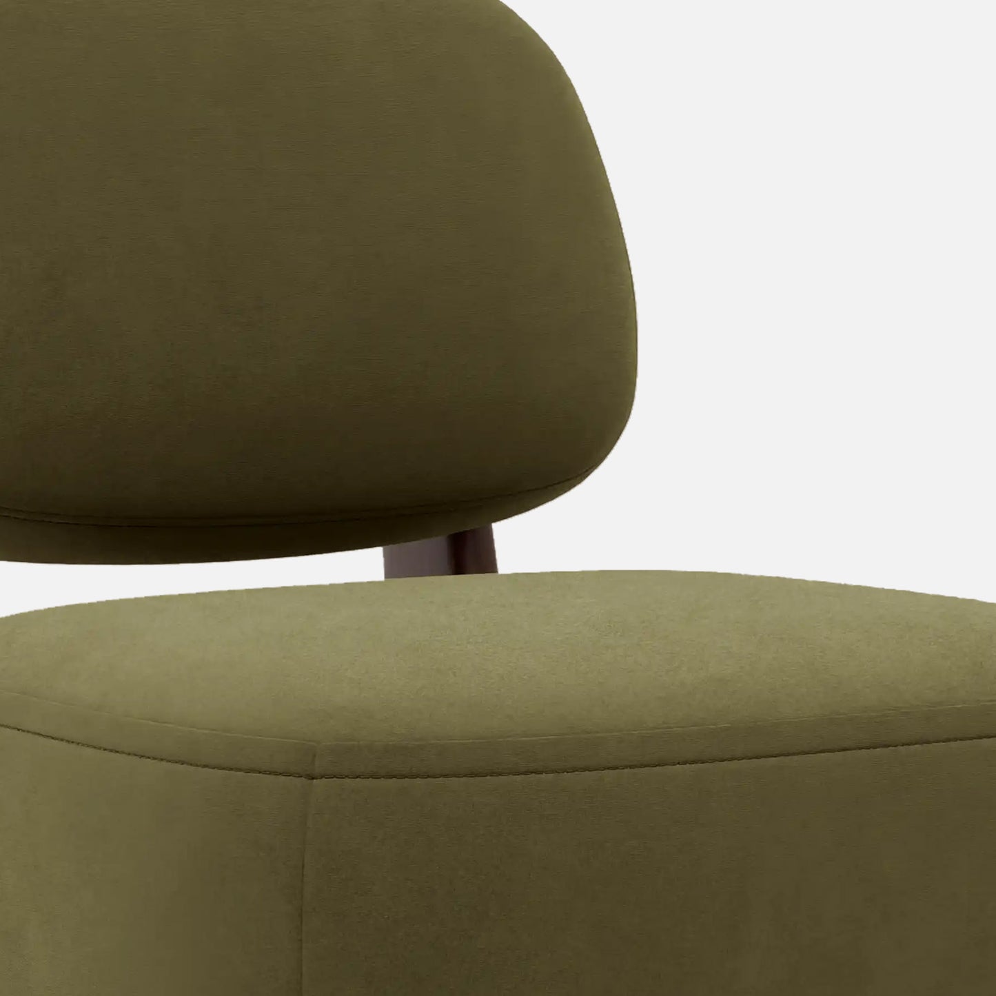 Corka Lounge Moss Green 1 - Seater Boucle Chair