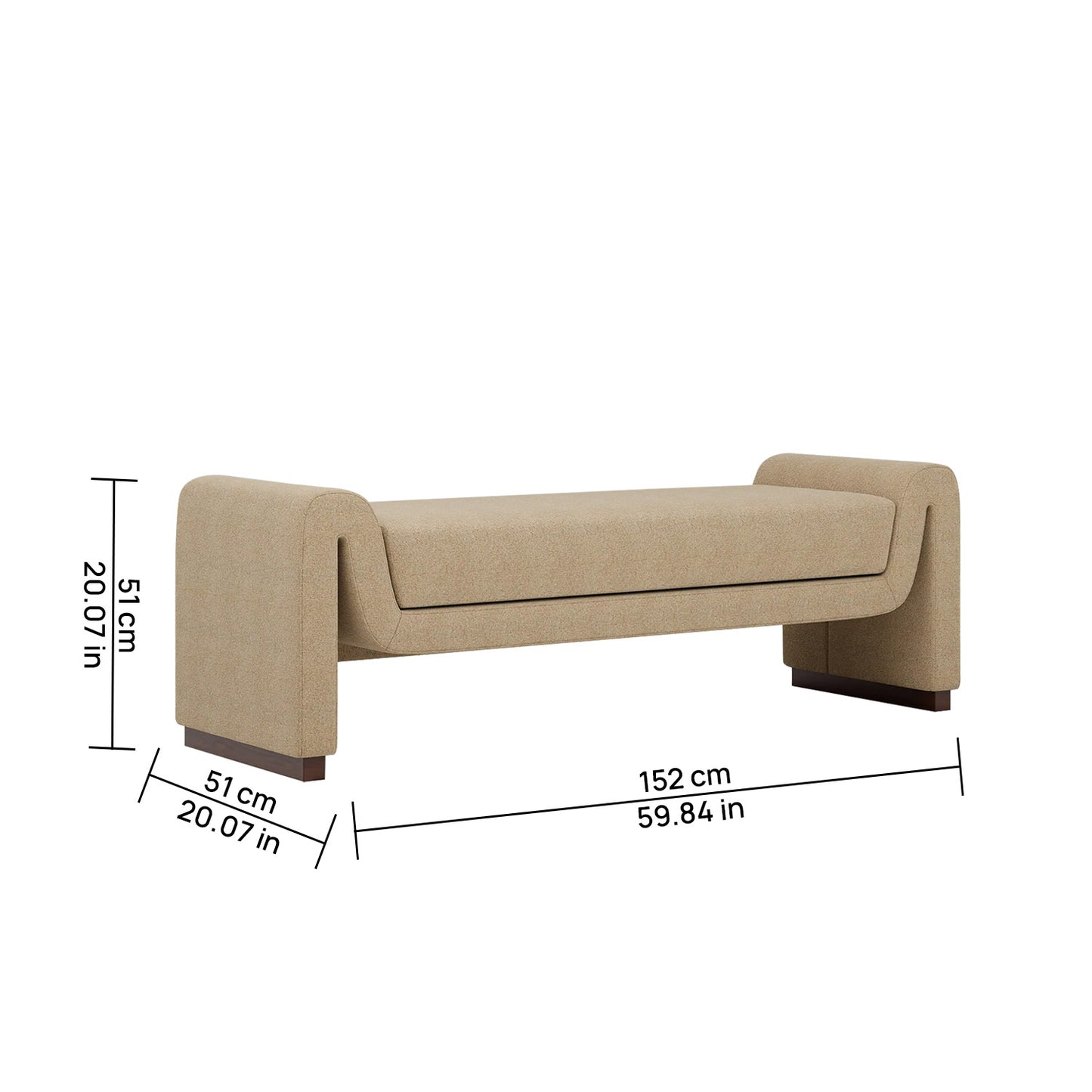 Olvara Lounge Speckled Latte 2 - Seater Boucle Chair