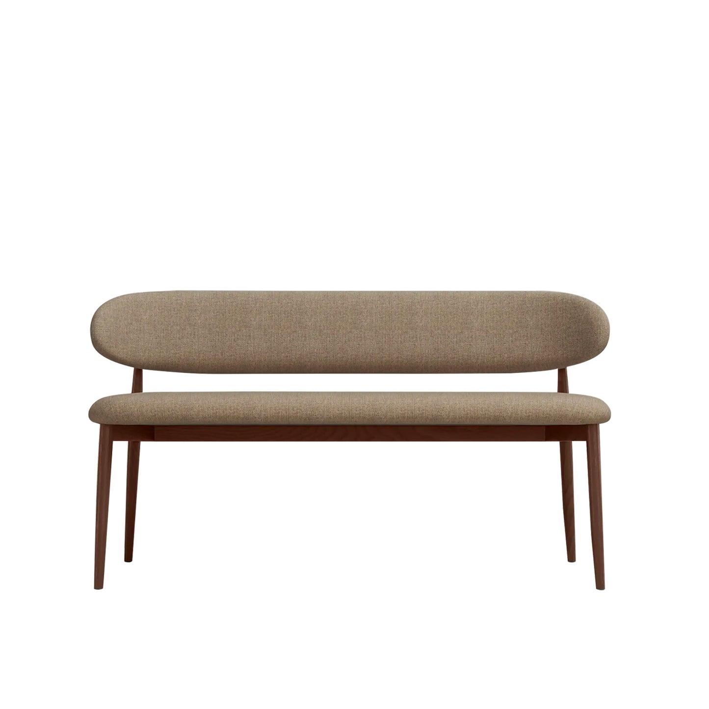 Elvara Bench Light Brown 3 - Seater Velvet Sofa