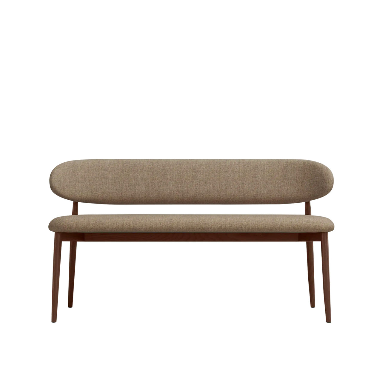 Elvara Bench Light Brown 3 - Seater Velvet Sofa
