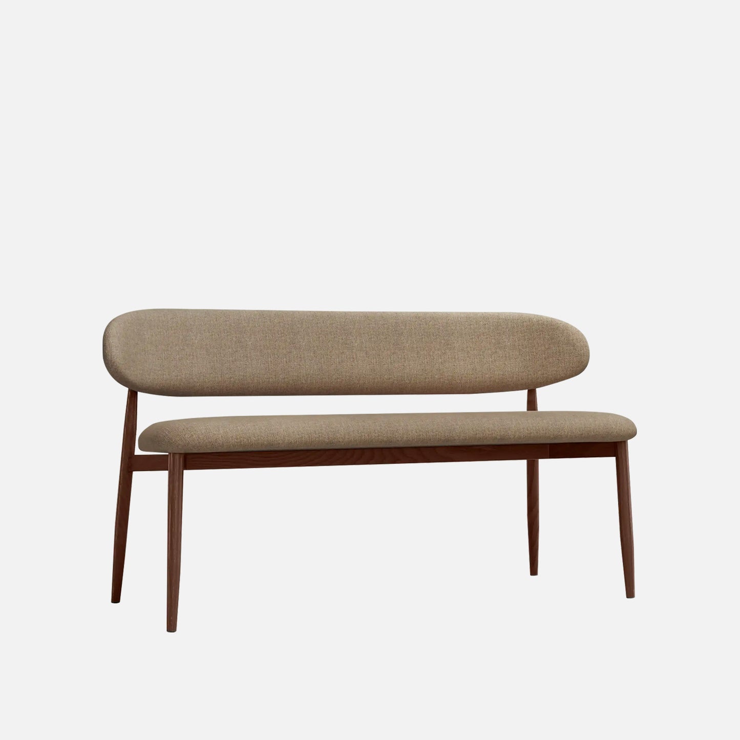 Elvara Bench Light Brown 3 - Seater Velvet Sofa