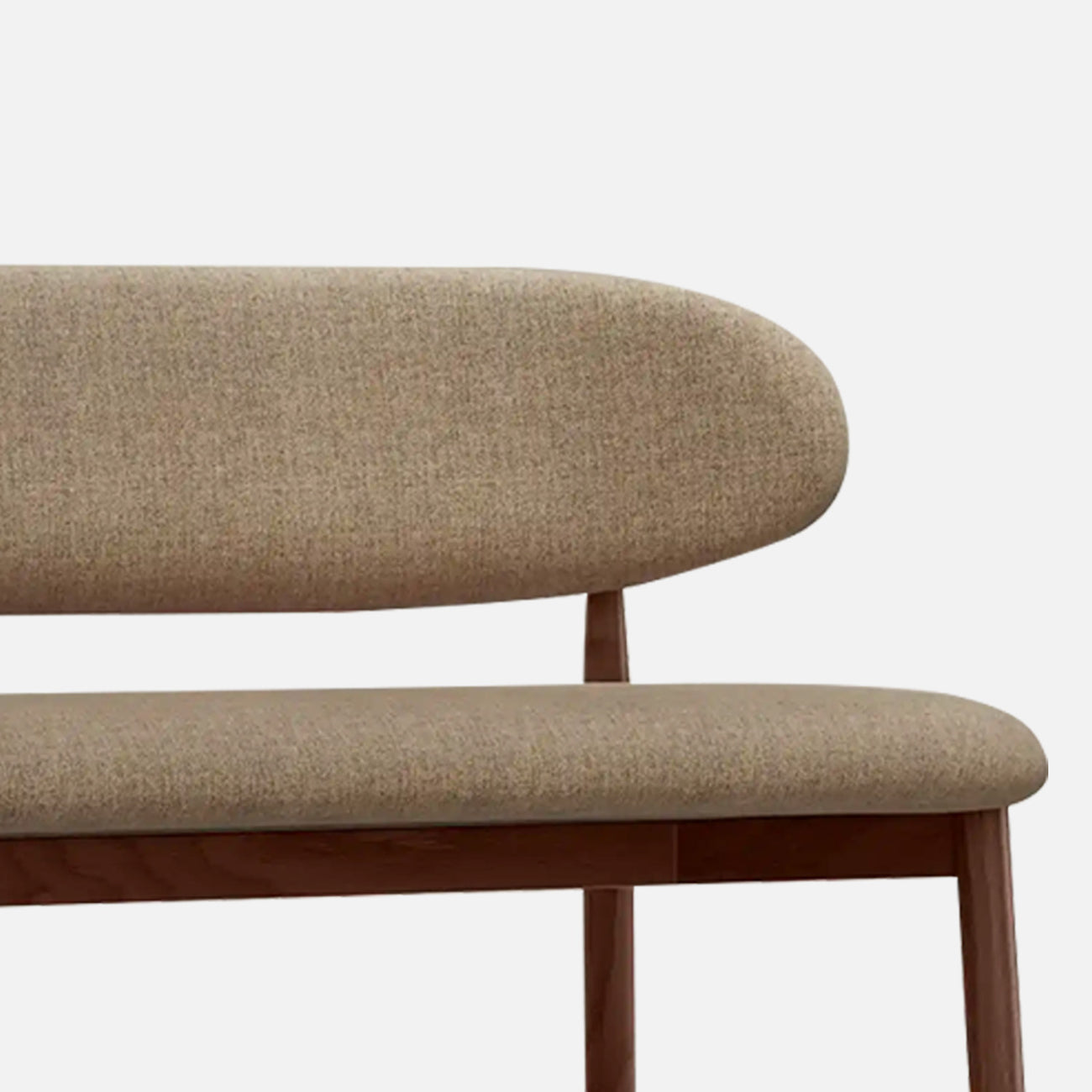 Elvara Bench Light Brown 3 - Seater Velvet Sofa