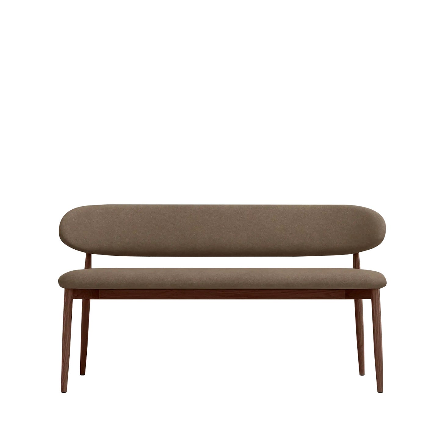 Elvara Bench Brown 3 - Seater Velvet Sofa