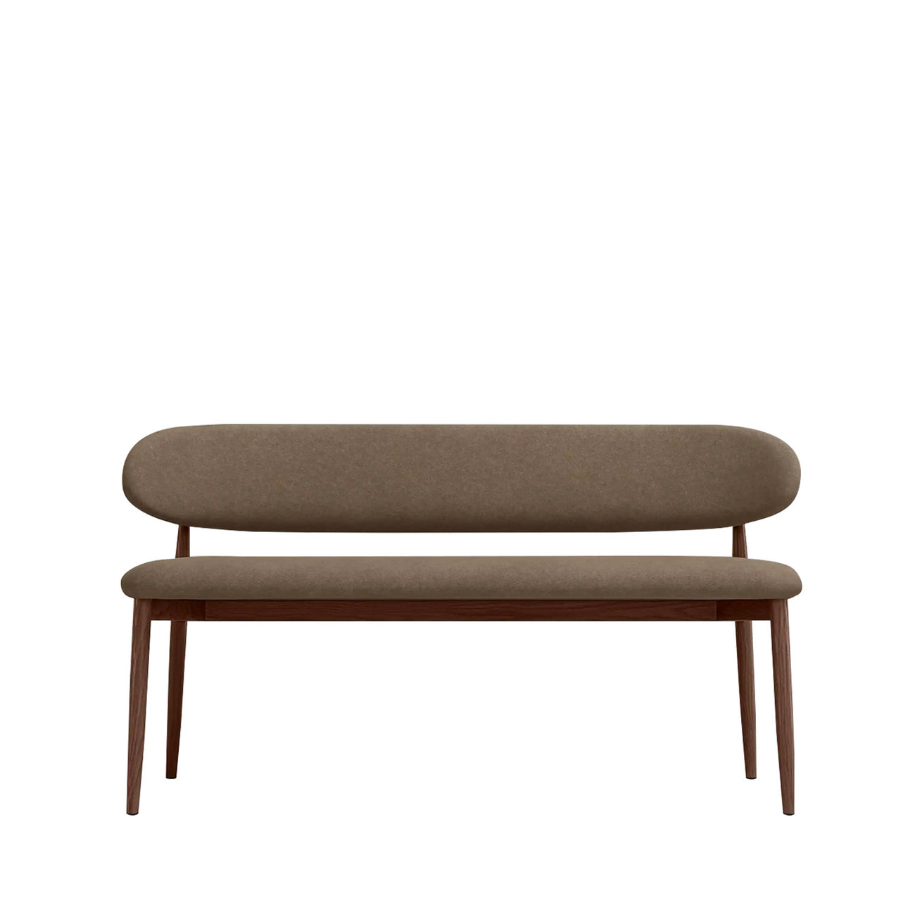 Elvara Bench Brown 3 - Seater Velvet Sofa