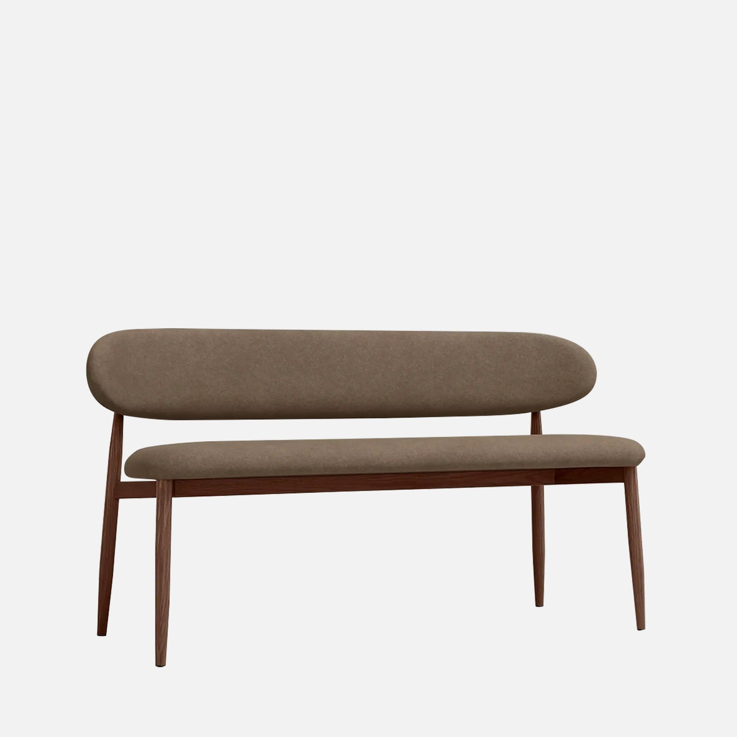 Elvara Bench Brown 3 - Seater Velvet Sofa