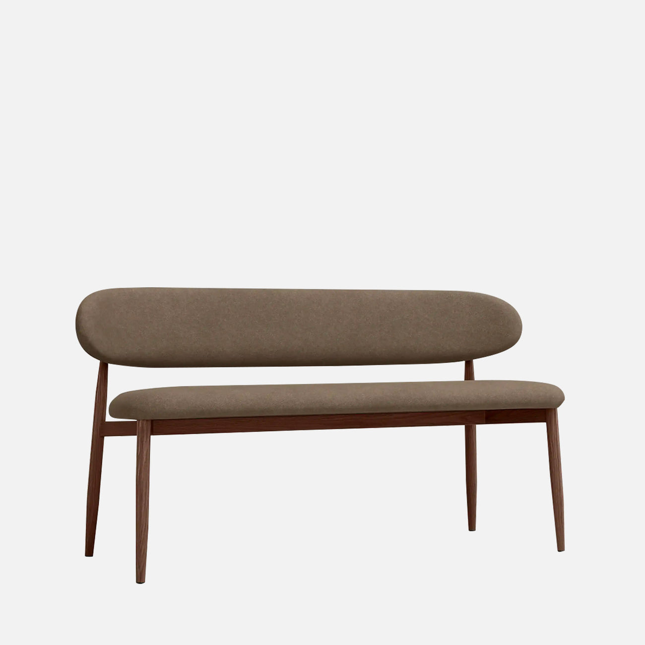 Elvara Bench Brown 3 - Seater Velvet Sofa