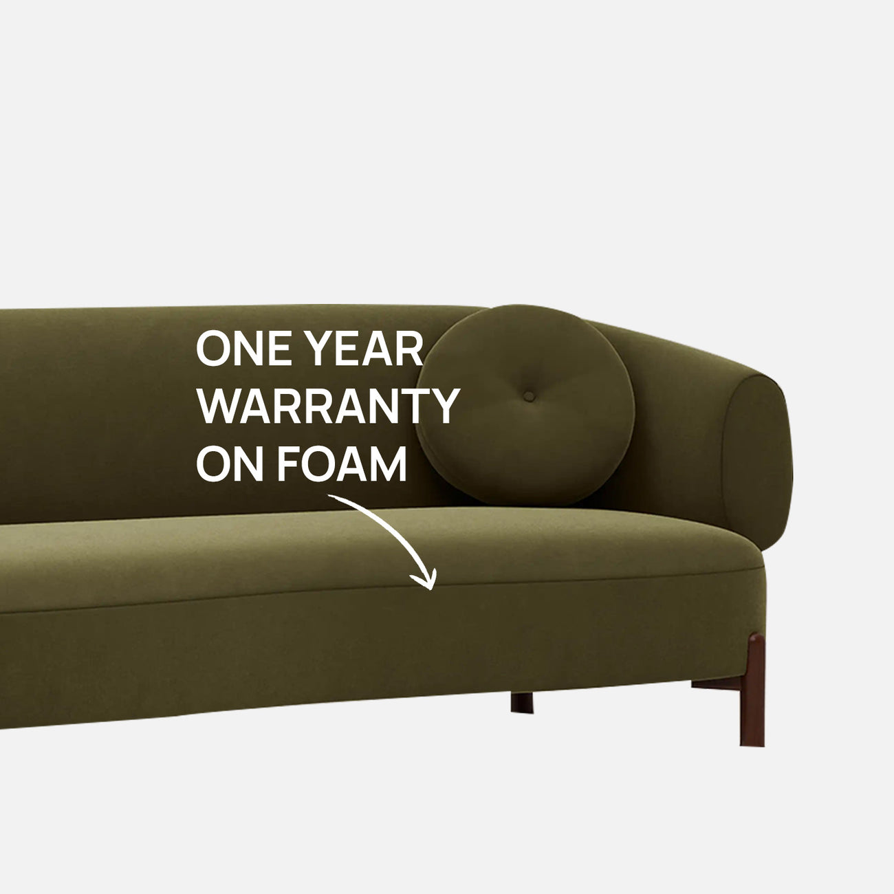 Tavira Wood Base Blush Pink 3 - Seater Velvet Sofa