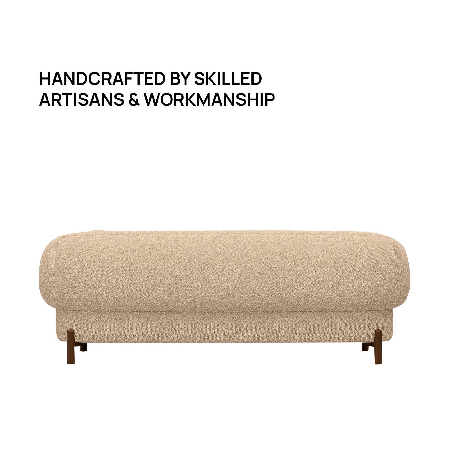 Clavon Classic Grey 3 - Seater Velvet Sofa