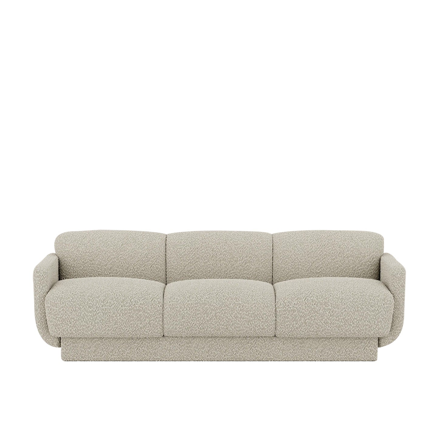 Clavon Classic Caramel Brown 3 - Seater Velvet Sofa
