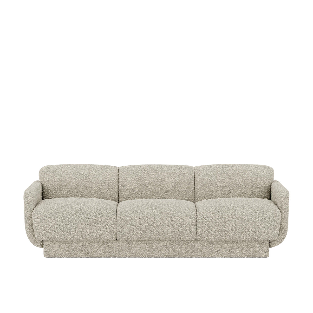Clavon Classic Caramel Brown 3 - Seater Velvet Sofa