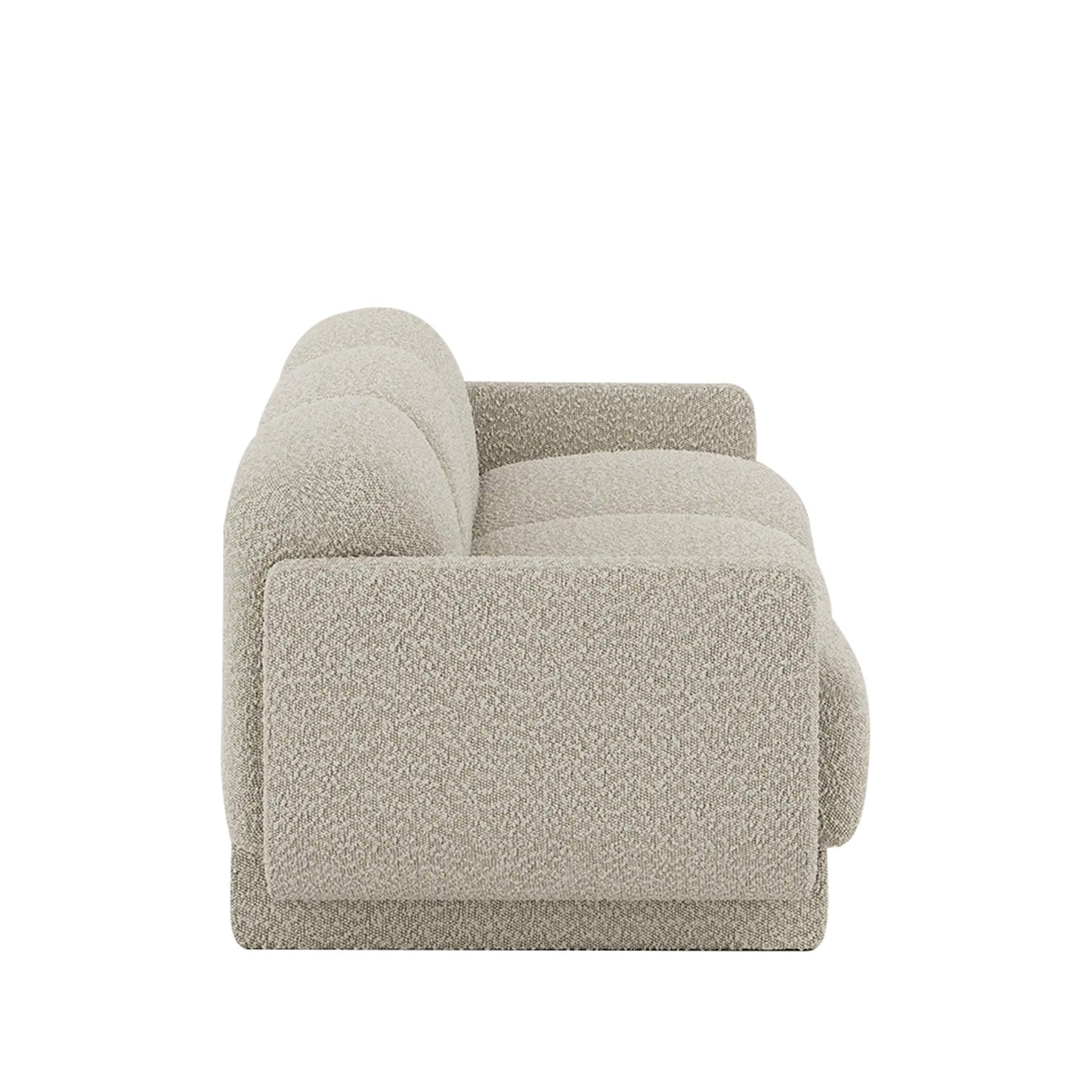 Clavon Classic Caramel Brown 3 - Seater Velvet Sofa