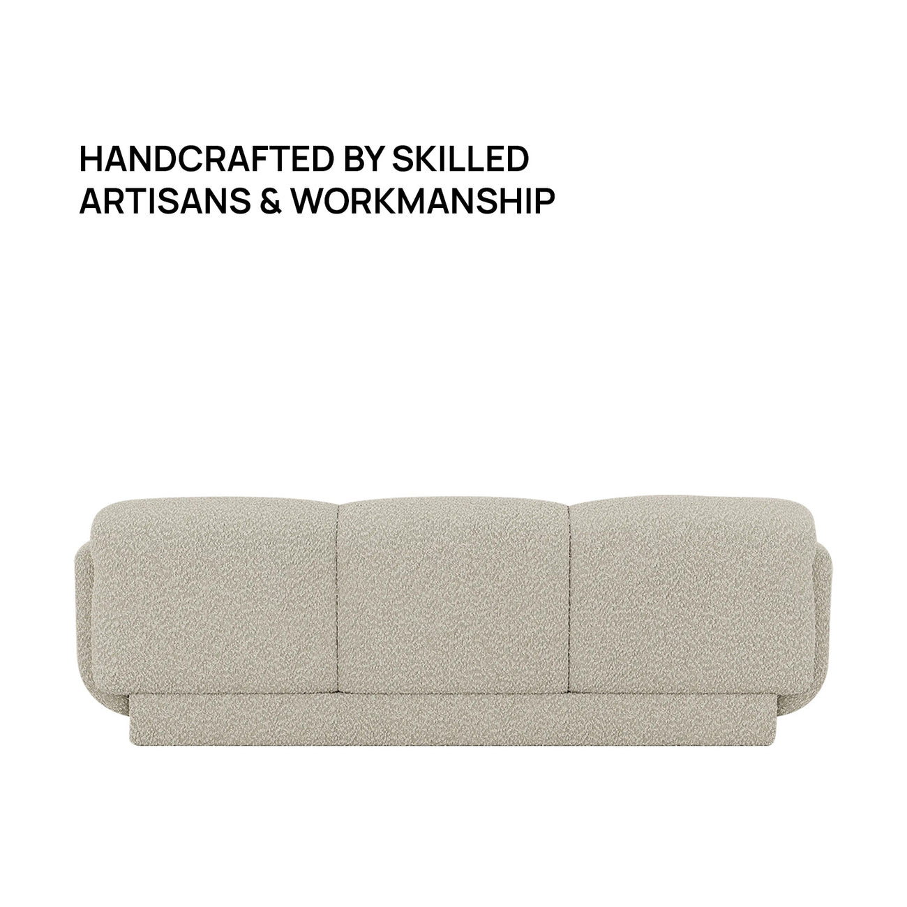 Clavon Classic Caramel Brown 3 - Seater Velvet Sofa