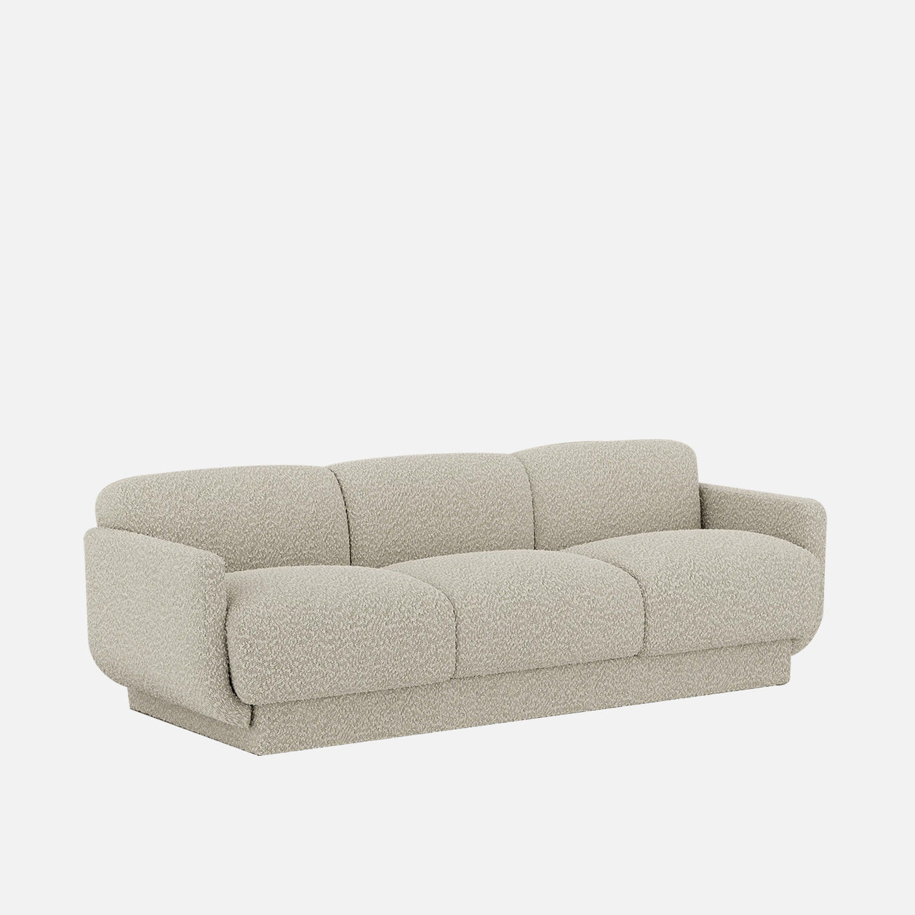 Clavon Classic Caramel Brown 3 - Seater Velvet Sofa