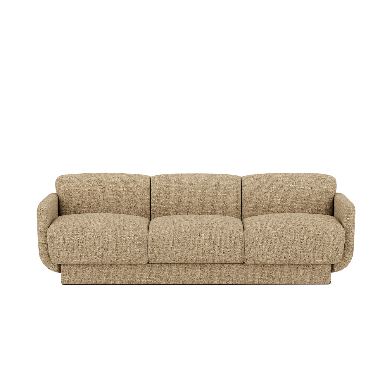 Clavon Classic Slate Blue 3 - Seater Velvet Sofa