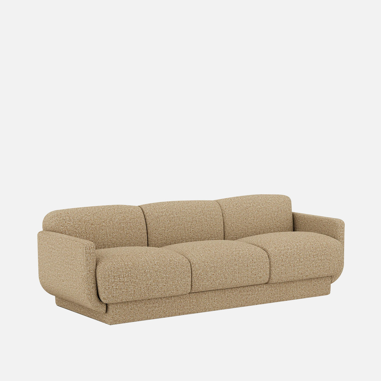 Clavon Classic Slate Blue 3 - Seater Velvet Sofa
