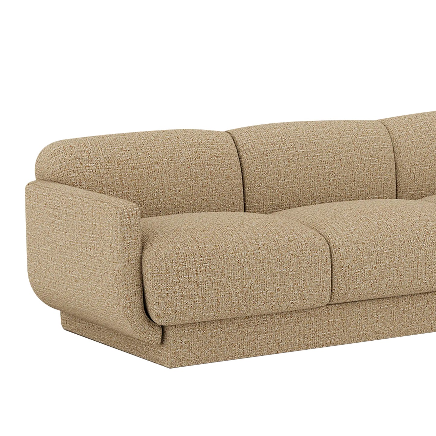 Clavon Classic Slate Blue 3 - Seater Velvet Sofa